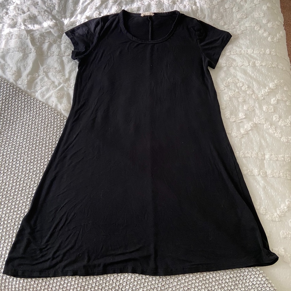 Black T-shirt Dress